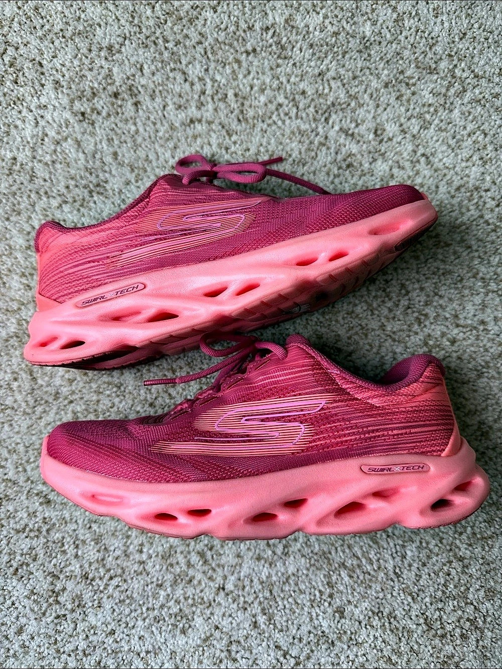 Skechers Arch Fit Arcade Mat Women's Pink Athletic Shoes US 6
